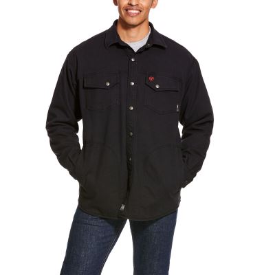 Ariat Work: FR Rig Chaqueta Camisa Hombre - Negras (ICTXA8496)